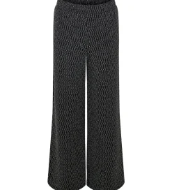 Juletøj|Bukser Og Jeans|Kids Only Bukser - KogQueen - Black/Lurex Silver/Harlekin