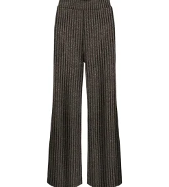 Bukser Og Jeans|Kids Only Bukser - KogQueen - Black/Lurex Light Gold/Silver