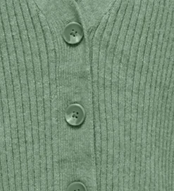 Striktrøjer|Kids Only Cardigan - Rib - Strik - KogMandy - Hedge Green/Melang