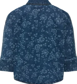 Skjorter|Kids Only Denimjakke - KogGrace - Medium Blue Denim/Rose