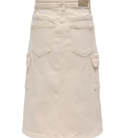 Nederdele|Kids Only Denimnederdel - Kogemily Cargo - Ecru