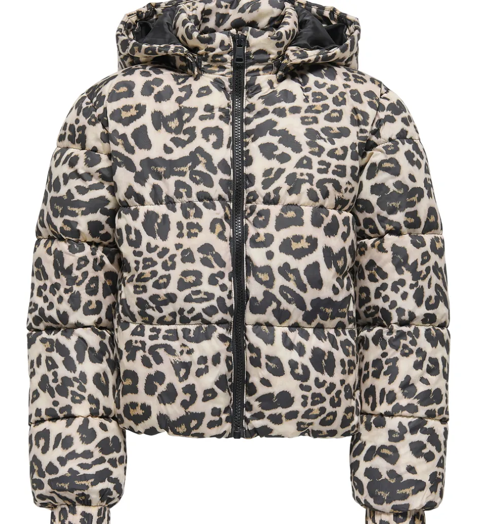 Overgangsjakker|Dunjakker Og Dynejakker|Kids Only Dynejakke - KogDalia - Kort - Silver Mink/Leo