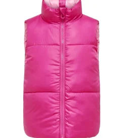 Veste|Dunveste Og Dyneveste|Kids Only Dynevest - Vendbar - KogNewRicky - Raspberry Rose/Bego
