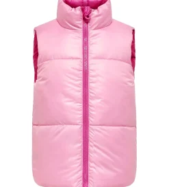 Veste|Dunveste Og Dyneveste|Kids Only Dynevest - Vendbar - KogNewRicky - Raspberry Rose/Bego