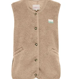 Veste|Kids Only Fleecevest - Teddy - KogBaby - Cuban Sand/Vintage Badg