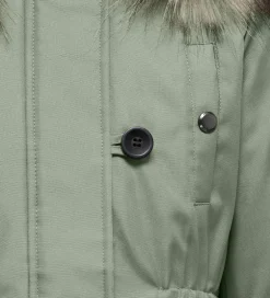 Overgangsjakker|Kids Only Jakke - Noos - KogIris - Desert Sage/Fur Light Grey