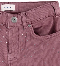 Bukser Og Jeans|Pigetøj|Kids Only Jeans - KogCobain - Rose Brown/Rhinestones