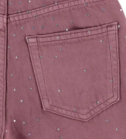 Bukser Og Jeans|Pigetøj|Kids Only Jeans - KogCobain - Rose Brown/Rhinestones