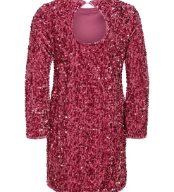 Kjoler|Juletøj|Kids Only Kjole - KogConfidence - Rose Wine m. Palietter