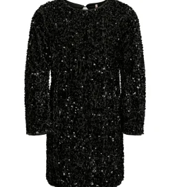 Kjoler|Juletøj|Kids Only Kjole - KogConfidence - Black m. Palietter