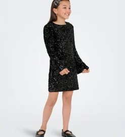 Kjoler|Juletøj|Kids Only Kjole - KogConfidence - Black m. Palietter