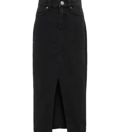 Nederdele|Kids Only Nederdel - Denim - Midi - KogSiri - Washed Black