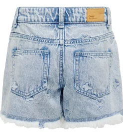 Shorts Og Knickers|Kids Only Shorts - KogRobyn - Lyseblå Denim/Sommerfugl