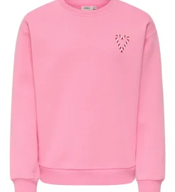 Sweatshirts|Kids Only Sweatshirt - KogZenja - Sachet Pink/Holly Jolly