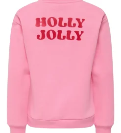Sweatshirts|Kids Only Sweatshirt - KogZenja - Sachet Pink/Holly Jolly