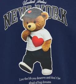 Sweatshirts|Kids Only Sweatshirt - KogLinda - Midnight Sail/New York Teddy