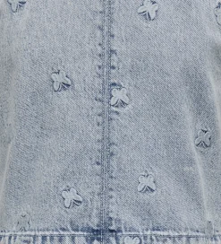 Toppe|Kids Only Top - KogFreja - Lyseblå Denim/Sommerfugl