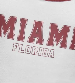 Toppe|Kids Only Top - Rib - KonVikka - Bright White/Ruby Wine + Print