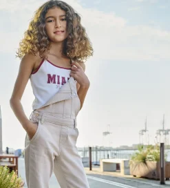 Toppe|Kids Only Top - Rib - KonVikka - Bright White/Ruby Wine + Print