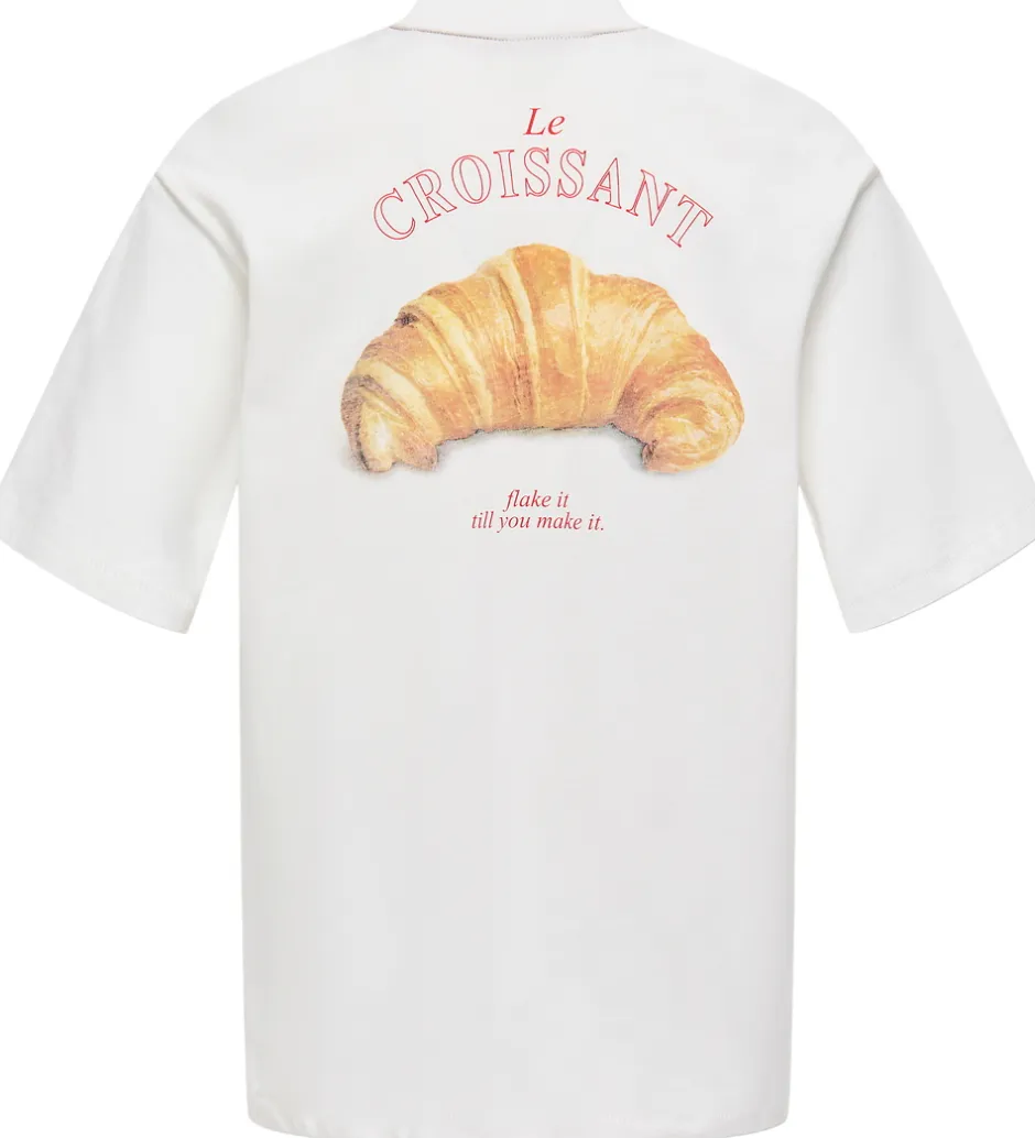 T-Shirts|Kids Only T-shirt - KogBabette - Cloud Dancer/Croissant