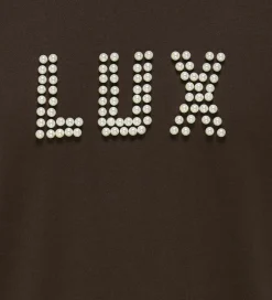 T-Shirts|Kids Only T-shirt - KogKate - O-Neck Pearl Top - Black Coffee/Lu