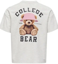 T-Shirts|Basis|Kids Only T-Shirt - Noos - KogBillie - Light Grey Melange/Collag