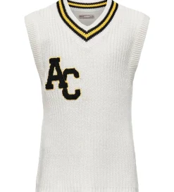 Veste|Kids Only Vest - Strik - KogFia College - Cloud Dancer/Black