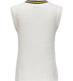 Veste|Kids Only Vest - Strik - KogFia College - Cloud Dancer/Black