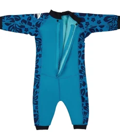 Badetøj|Konfidence Badeheldragt - Splashy - UV50+ - Navy/Cyan