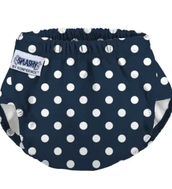 Badetøj|Konfidence Blebadebukser - e-Flex Splashy - Polka Navy/White Spo