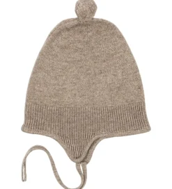 Babyhjelme|Konges Sløjd Babyhjelm - Uld - Strik - Mattou - Lysebrun