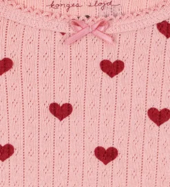 Basis|Konges Sløjd Bluse - Minnie - Amour Rouge m. Hulmønster