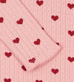 Basis|Konges Sløjd Bluse - Minnie - Amour Rouge m. Hulmønster