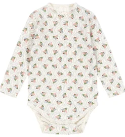 Bodyer|Konges Sløjd Body l/æ - Minnie - Verona Blues m. Hulmønster