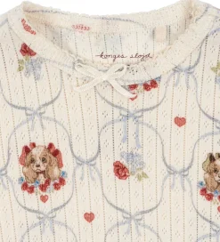 Bodyer|Konges Sløjd Body l/æ - Rib - Minnie - Puppy m. Hulmønster