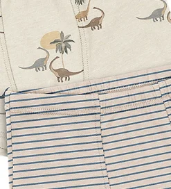 Undertøj|Konges Sløjd Boxershorts - 2-pak - Gots - Kubi/Stripe Bluie