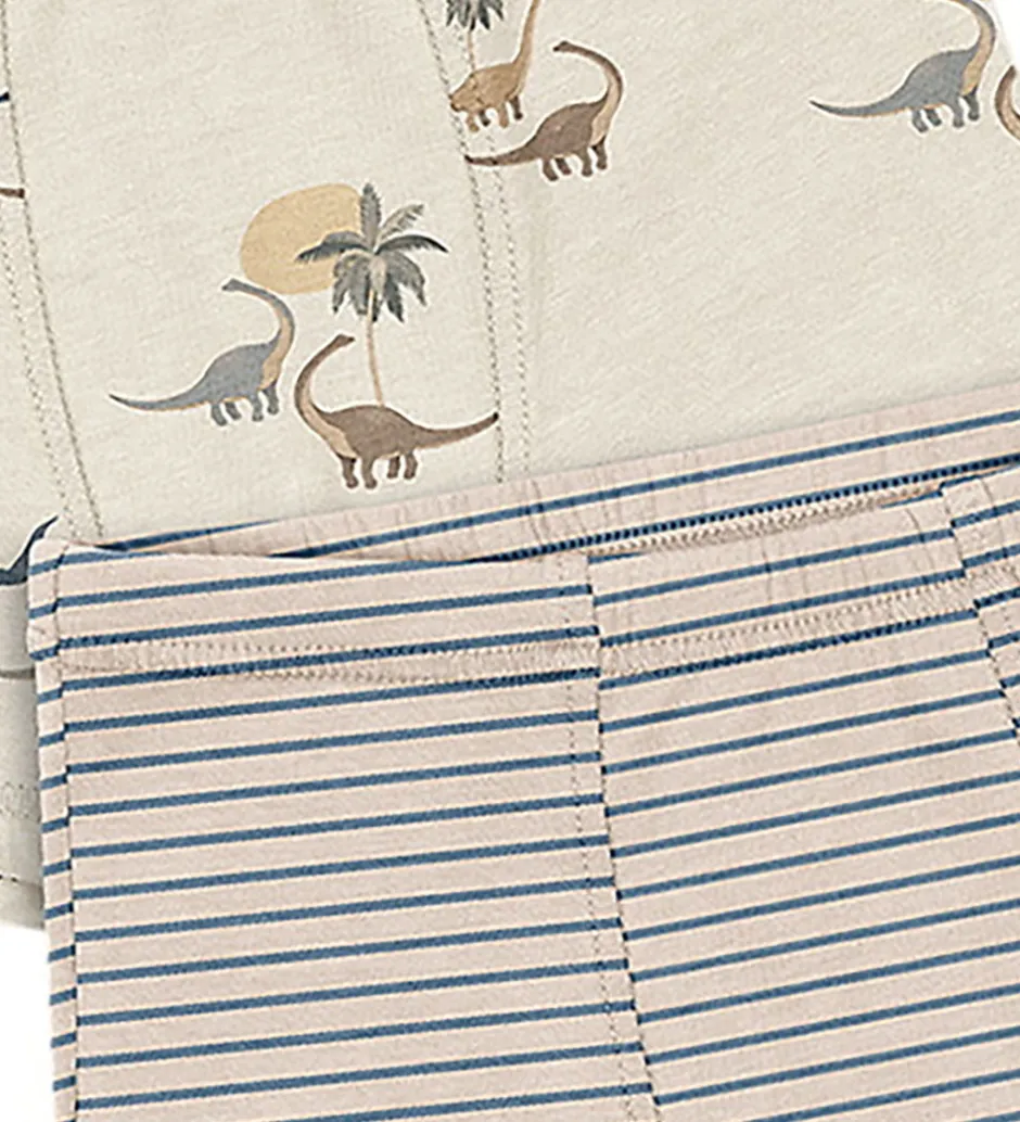 Undertøj|Konges Sløjd Boxershorts - 2-pak - Gots - Kubi/Stripe Bluie