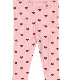 Basis|Konges Sløjd Bukser - Minnie - Amour Rouge m. Hulmønster