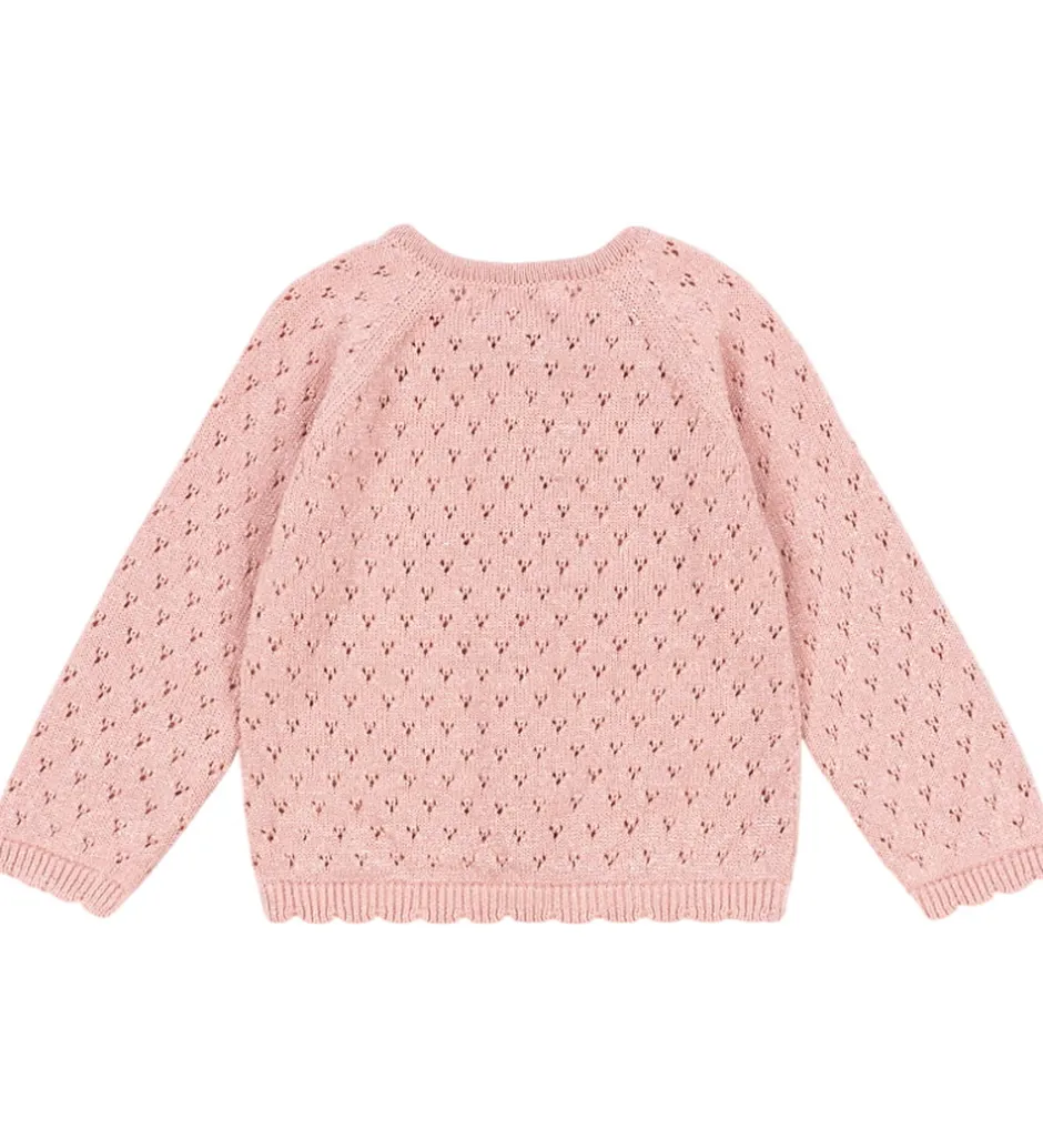 Cardigans|Konges Sløjd Cardigan - Strik - Mellow Rose m. Hulmønster