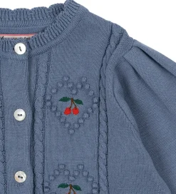 Cardigans|Striktrøjer|Konges Sløjd Cardigan - Strik - Soleil - Country Blue