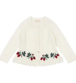 Cardigans|Konges Sløjd Cardigan - Strik - Minia - Bright White