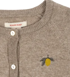 Cardigans|Konges Sløjd Cardigan - Uld - Strik - Mattou - Lysebrun