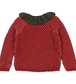 Cardigans|Konges Sløjd Cardigan - Uld - Strik - Strawberry - Barbados Cher