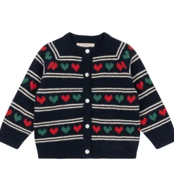 Uld|Cardigans|Konges Sløjd Cardigan - Uld/Polyamid - Belou - Heart