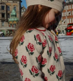 Uld|Cardigans|Konges Sløjd Cardigan - Uld/Polyamid - Belou - Rose