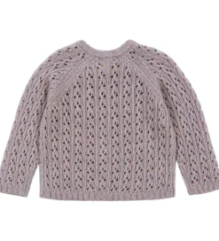 Cardigans|Konges Sløjd Cardigan - Uld - Strik - Isa - Lavender Mist