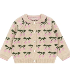 Cardigans|Konges Sløjd Cardigan - Uld - Strik - Belou - Cherry