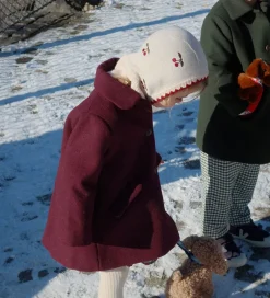 Uld|Elefanthuer|Konges Sløjd Elefanthue - Uld - 1-lags - Collette - Off White m.