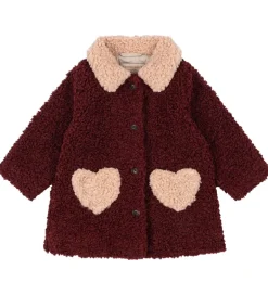 Fleece|Konges Sløjd Fleecefrakke - Teddy - Calin - Cabernet