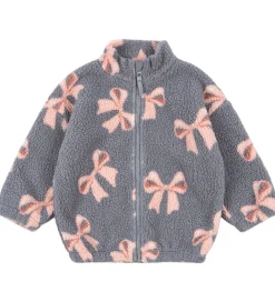 Fleece|Konges Sløjd Fleecejakke - Jody Teddy - Bella Blue Bow